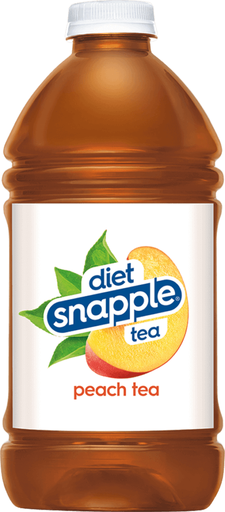 Peach Tea Diet Snapple Pop Art Hand Drawn Style Packaged Product